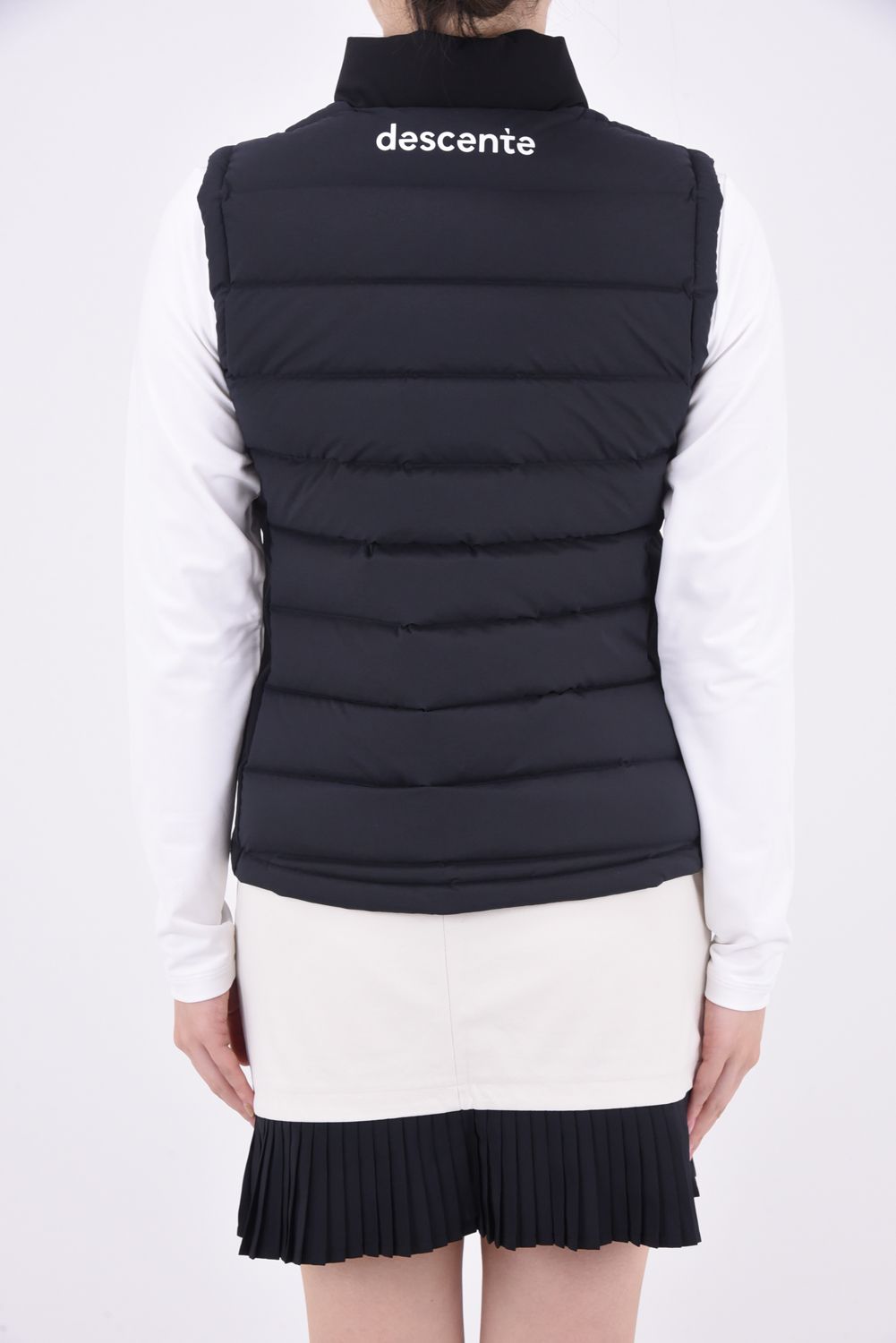 DESCENTE GOLF - 【レディース】 フルジップ ダウンベスト (ブラック