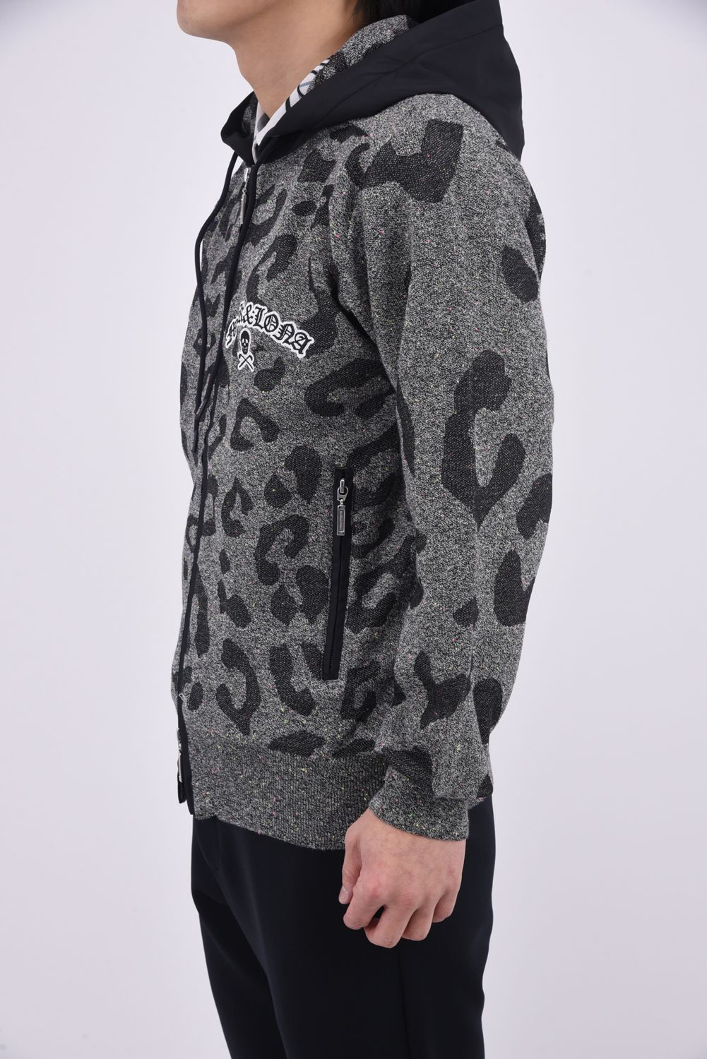 MARK&LONA - 【26SS】 PANTERA PRISM KNIT ZIP HOODIE / レオパード