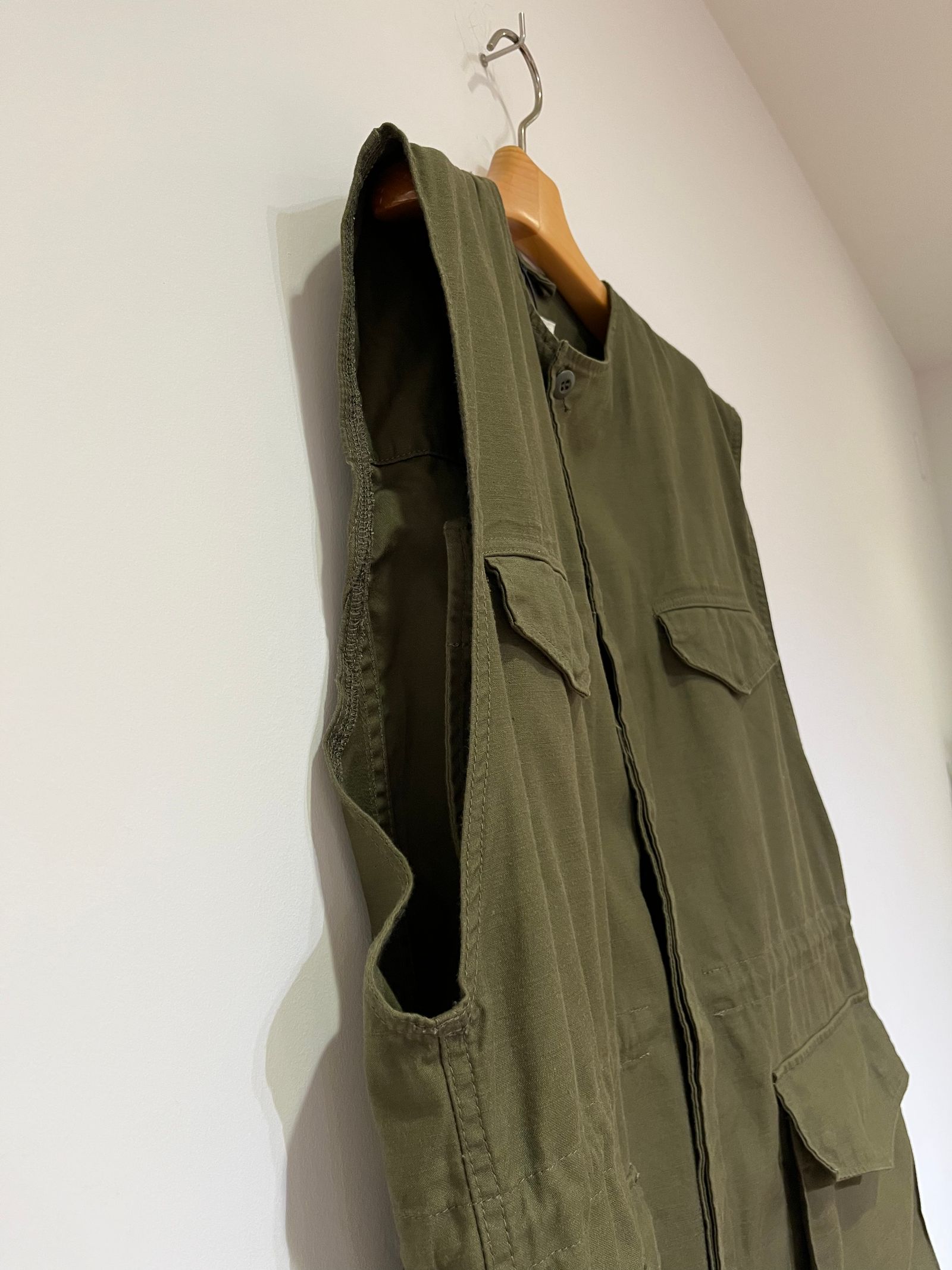 oblada - Sleeveless Military Jacket ミリタリージャケット oblada