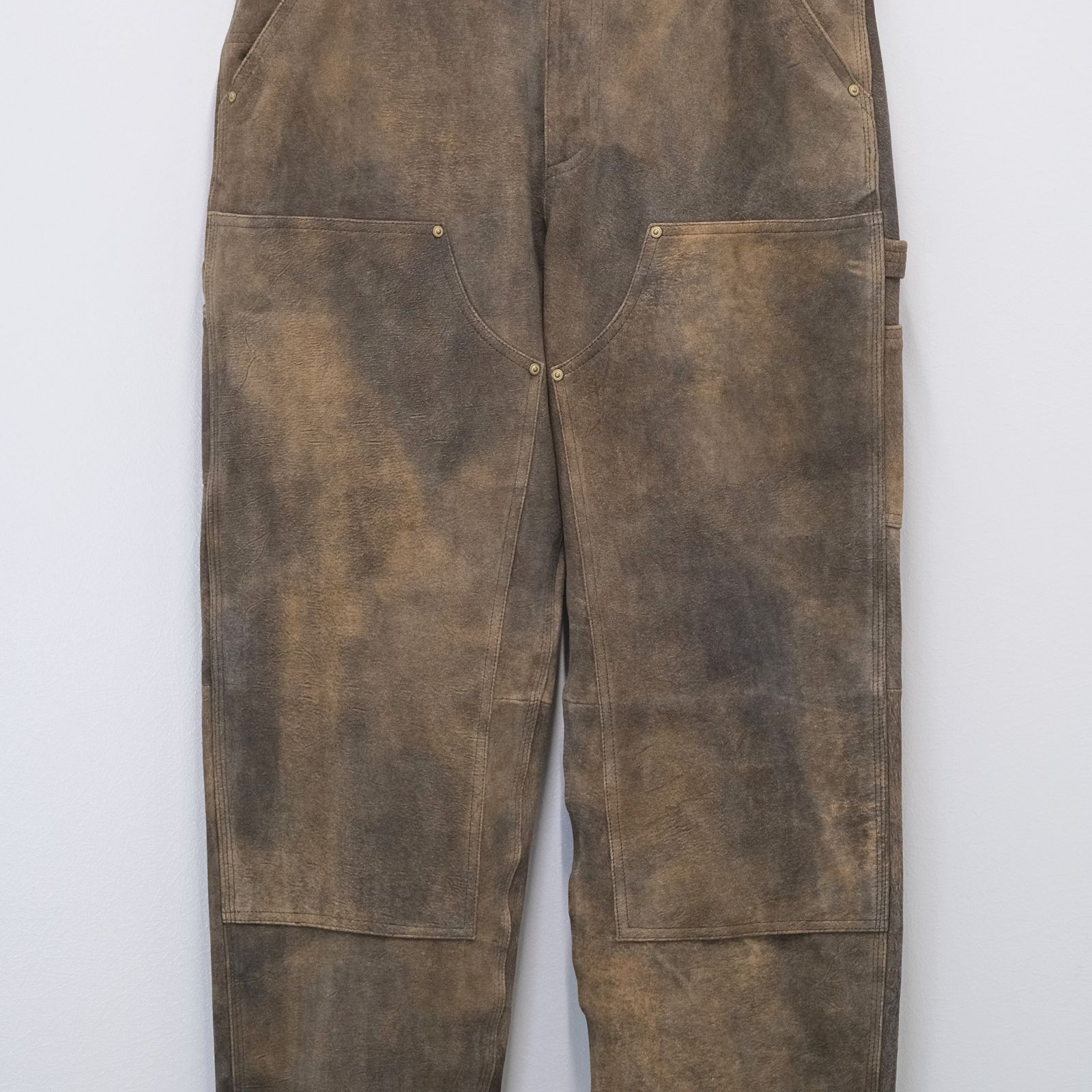 SEVEN BY SEVEN - LEATHER DOUBLE KNEE PANTS / レザーパンツ / ゴート