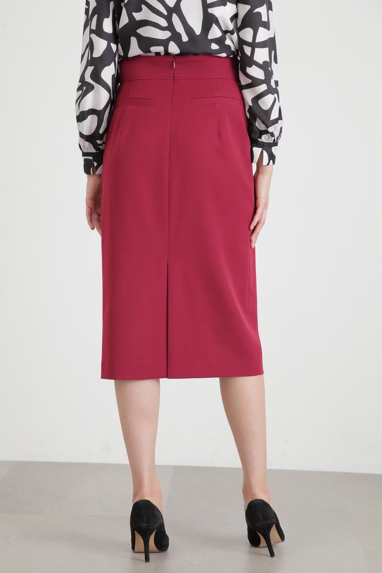 PINKY&DIANNE - メタルプレートタイトスカート (レッド