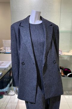 MIESROHE - ツイードダブルジャケット(グレー)ウール / ボックス