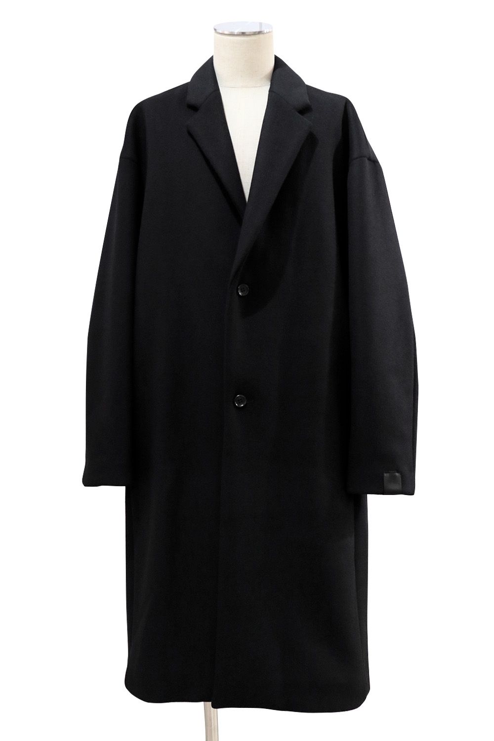 美品 N.HOOLYWOOD 38 (re) ノーカラーオーバーシャツコート 黒