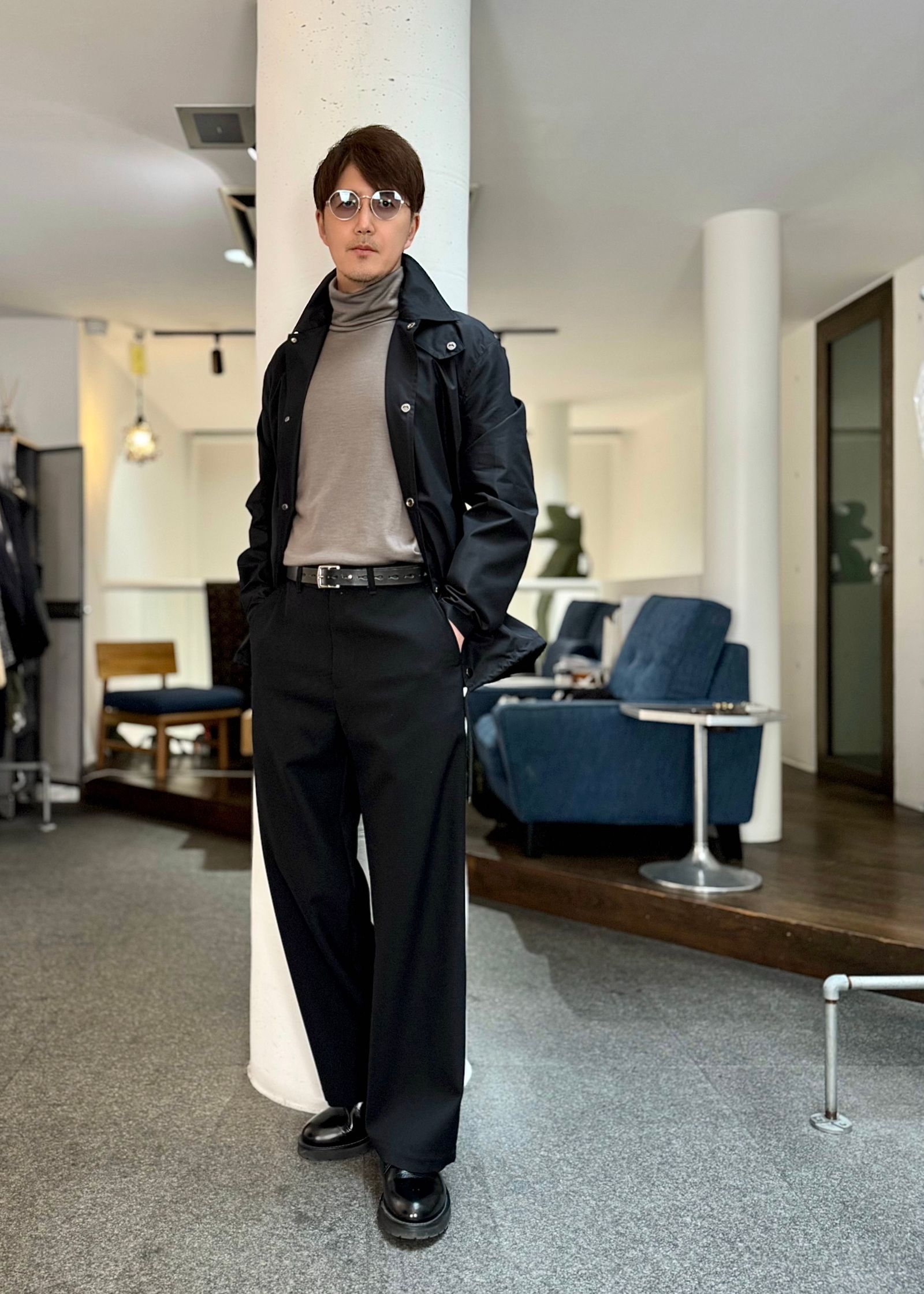 N.HOOLYWOOD - N.HOOLYWOOD COMPILE BELT / レザー ナロー ベルト