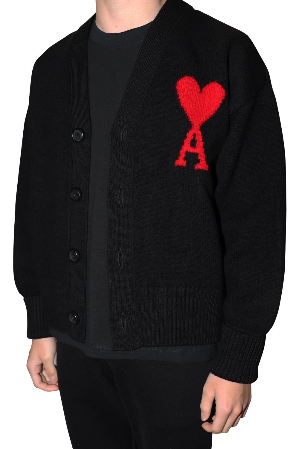 AMI Alexandre Mattiussi - AMI DE COEUR CARDIGAN / アミ ドゥ クール