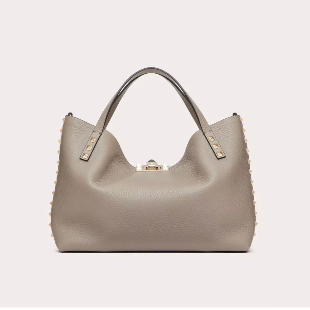 VALENTINO - ロックスタッズ スモールトートバッグ / 2way / レザー製