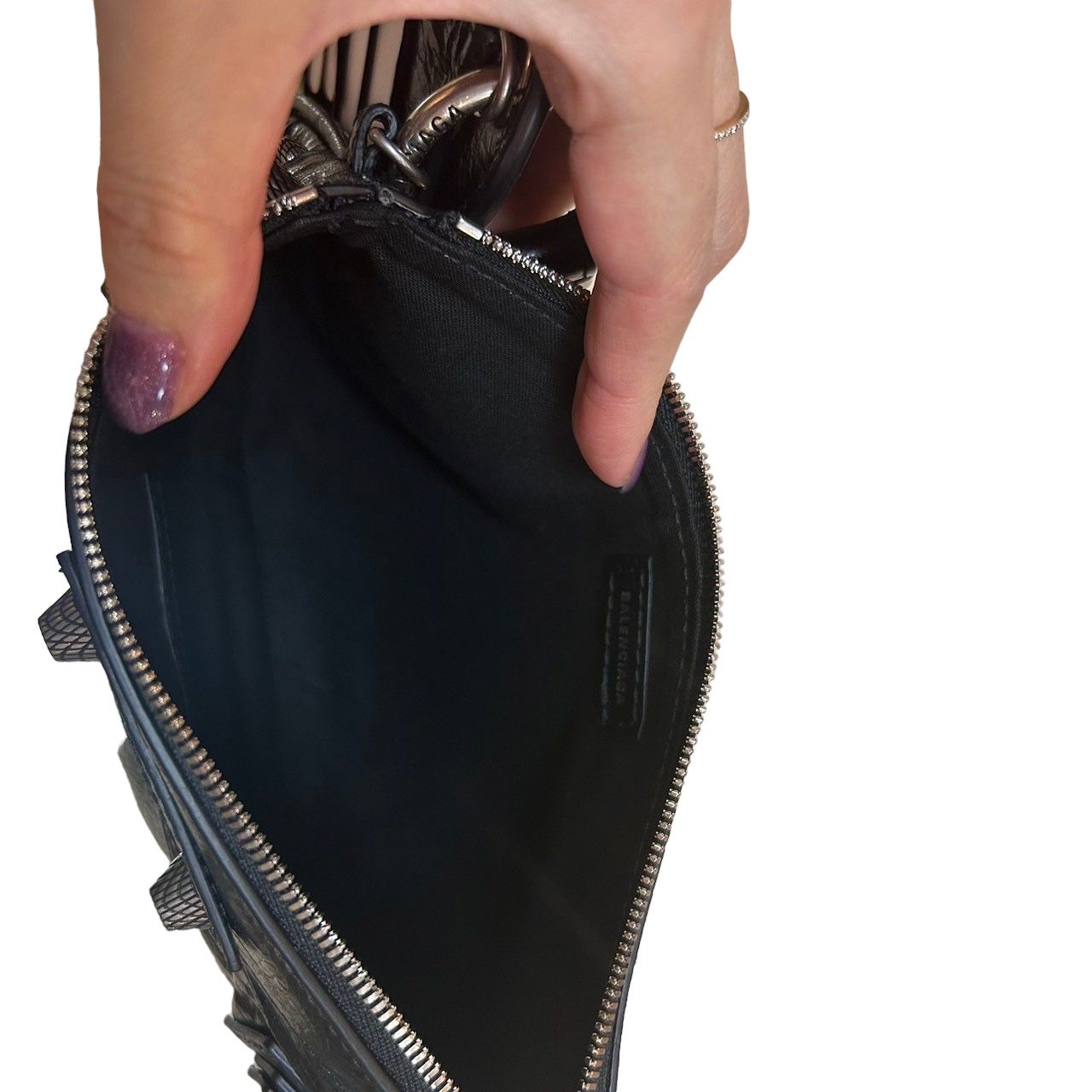 BALENCIAGA - LE CAGOLE ミニマルチポーチ / クラッチバッグ / 羊革