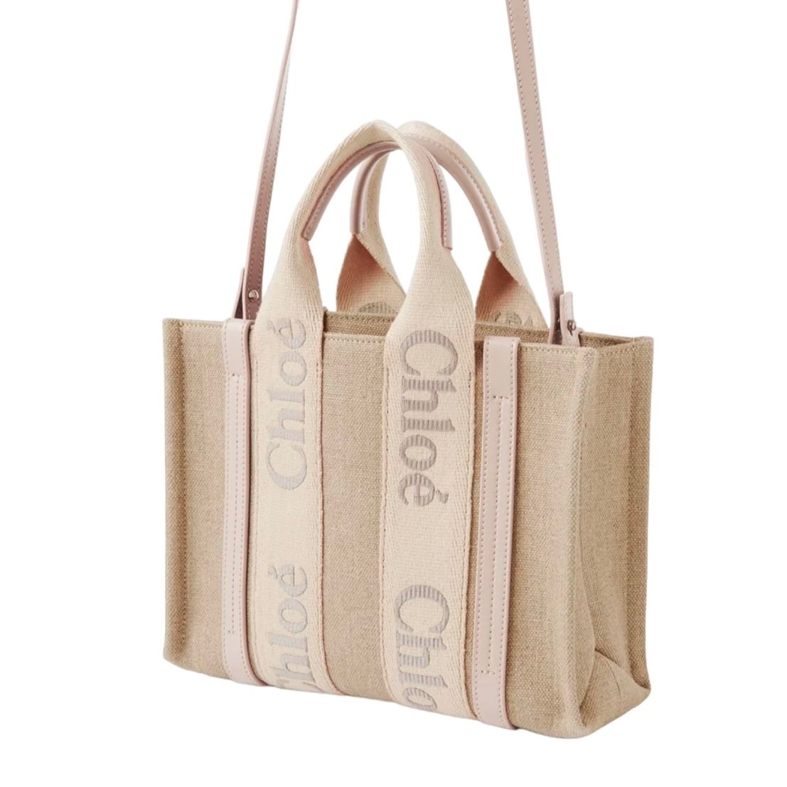 Chloé - リネン製WOODYスモールトートバッグ / トートバッグ / Wild