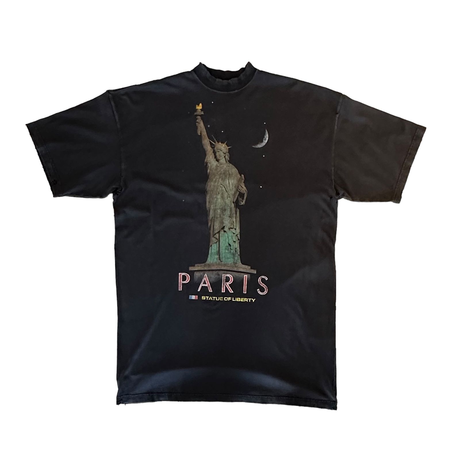 BALENCIAGA - PARIS STATUE OF LIBERTY Tシャツ / ブラック / ユニ