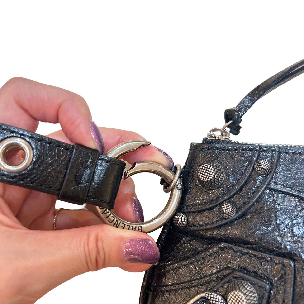 BALENCIAGA - LE CAGOLE ミニマルチポーチ / クラッチバッグ / 羊革