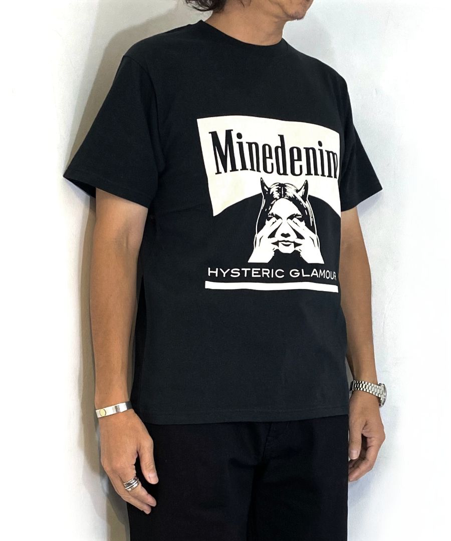 MINEDENIM - × HYSTERIC GLAMOUR T-SH (BLACK) / ×ヒステリック