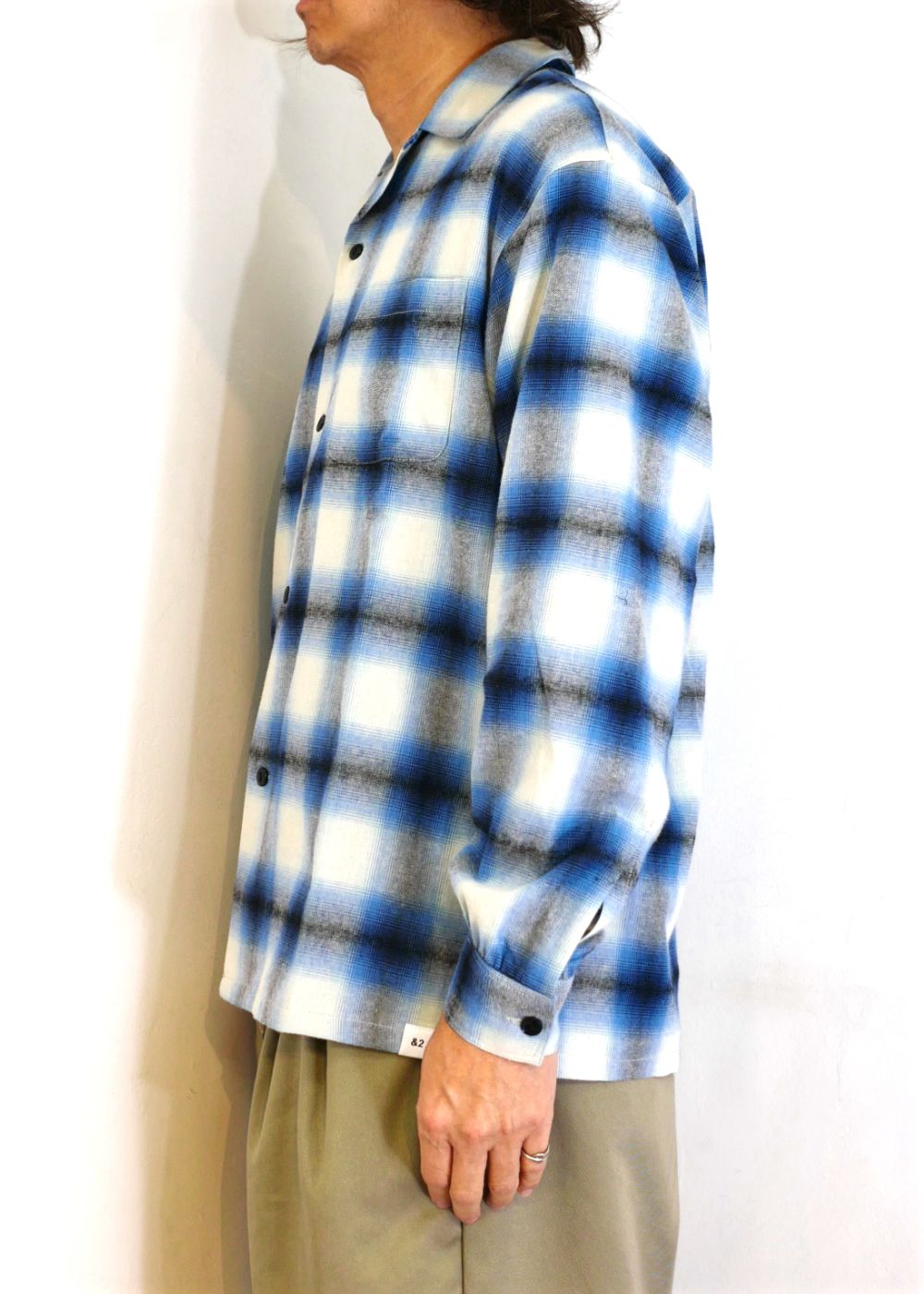 BEDWIN & THE HEARTBREAKERS - FIVE BROTHER Ex. L/S CHECK SHIRT 