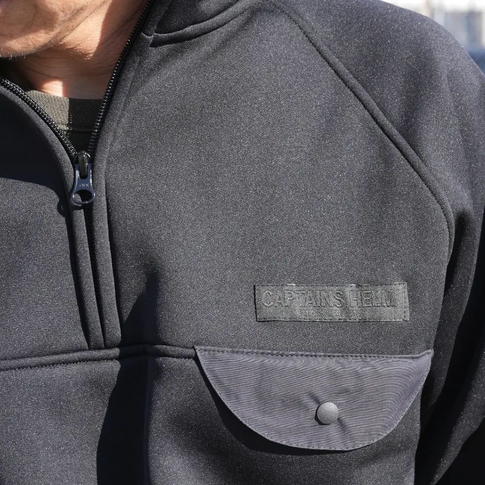 CAPTAINS HELM - 【ラスト1点】TM HALF-ZIP TEC JKT (BLACK) / テック