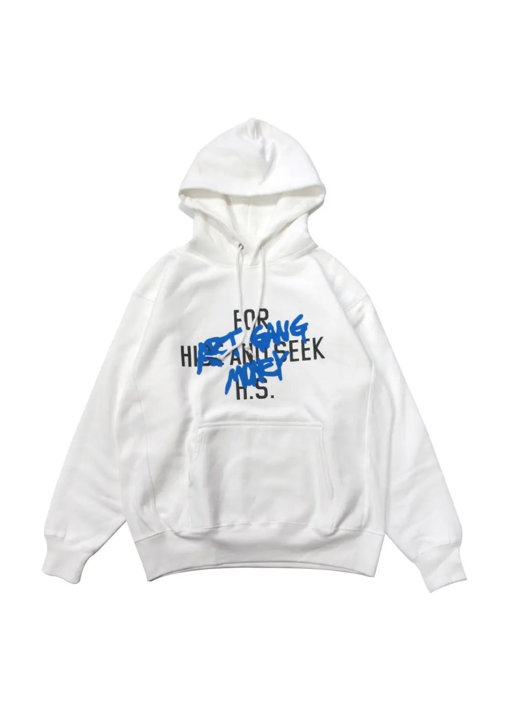 HIDE AND SEEK - ×SKOLOCT HOODED SWEATSHIRT (WHITE) / スコロクト