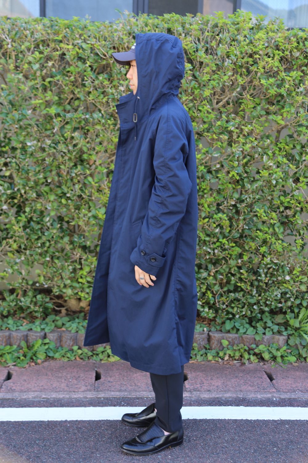 COMME des GARCONS HOMME 綿ナイロンウェザーフーデッドコート