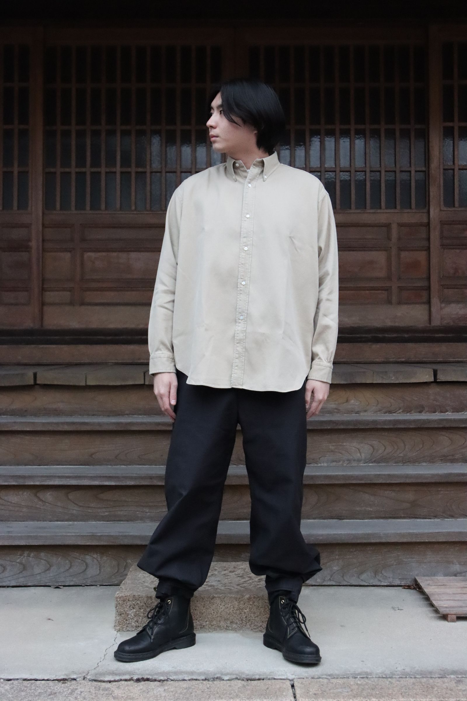 A.PRESSE BD Shirt(22SAP-02-02H)BEIGE style | 2201 | MARK