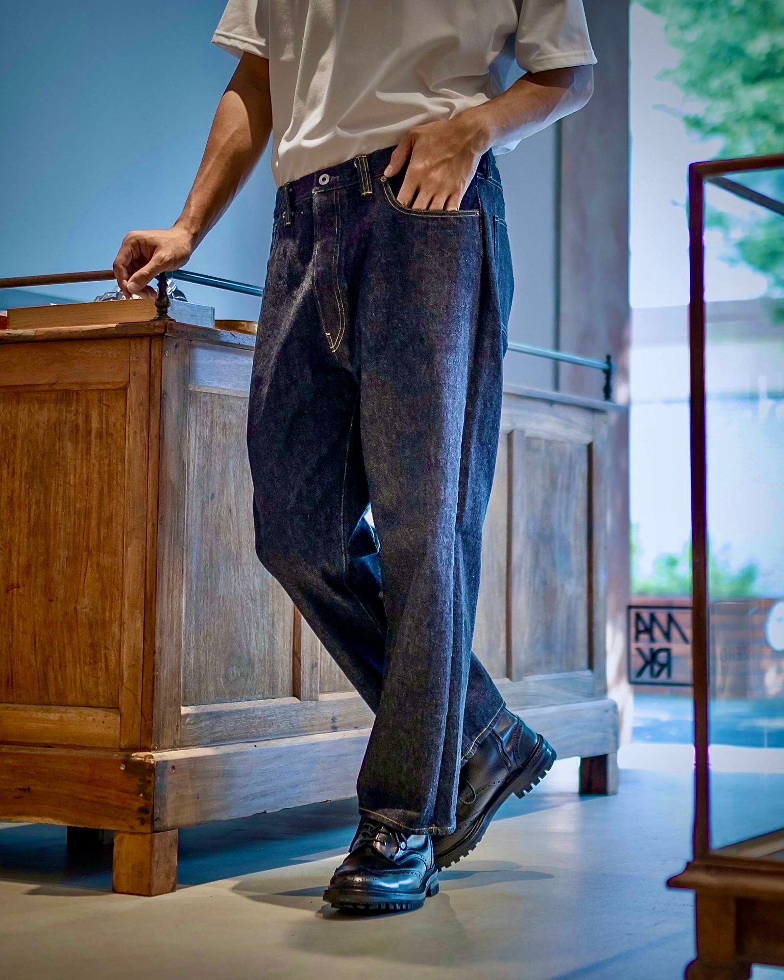A.PRESSE - アプレッセ Washed Denim Wide Pants(AP-4001)ONE WASH | MARK