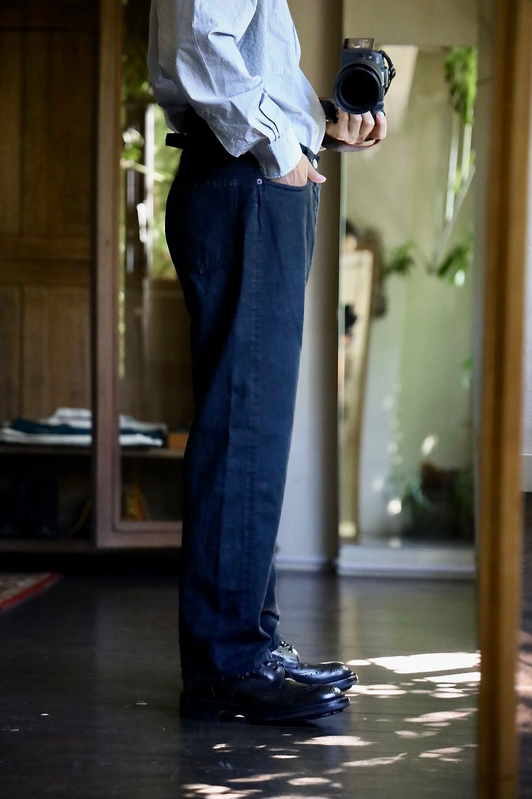 A.PRESSE - アプレッセ No.37 Washed Wide Denim Pants(24AAP-04-20H