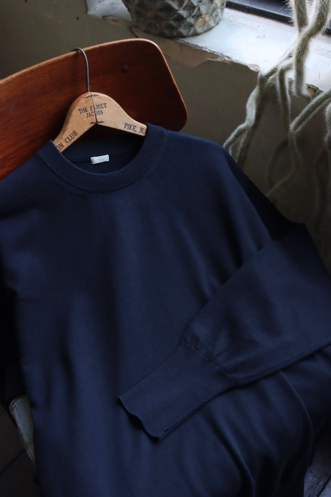 A.PRESSE - アプレッセ24SS ニット Cotton knit L/S T-Shirt(24SAP-03