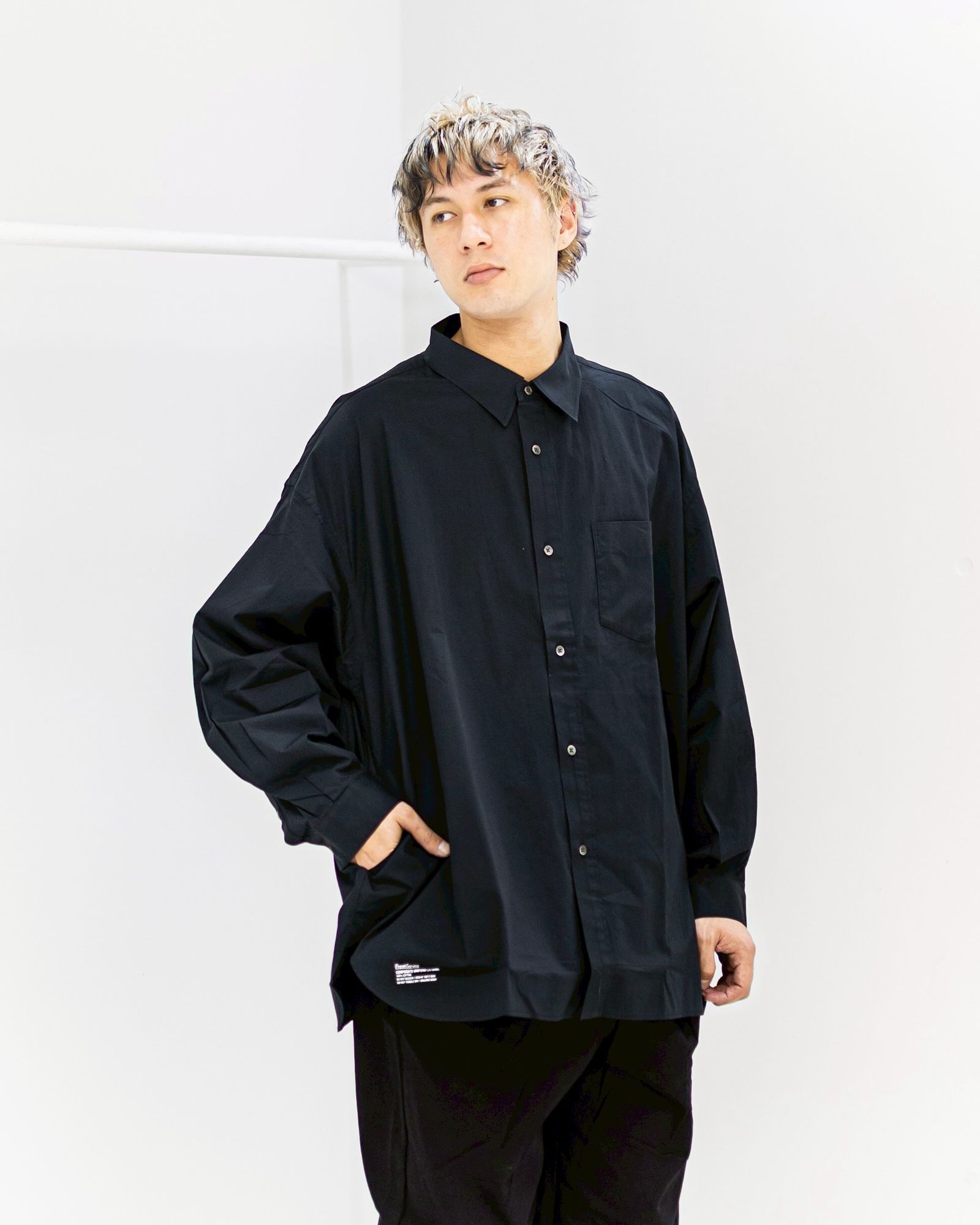 FreshService - フレッシュサービス CORPORATE UNIFORM L/S SHIRT(BLUE
