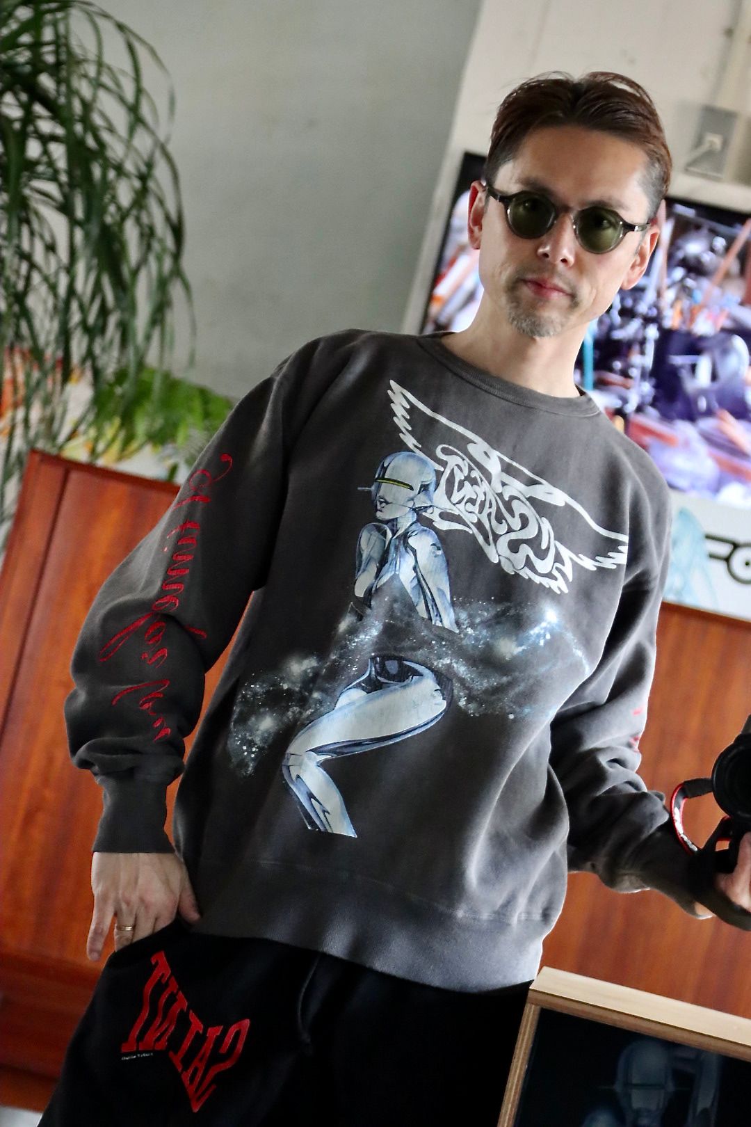セントマイケル22SS SWEAT SHIRT SORAYAMA