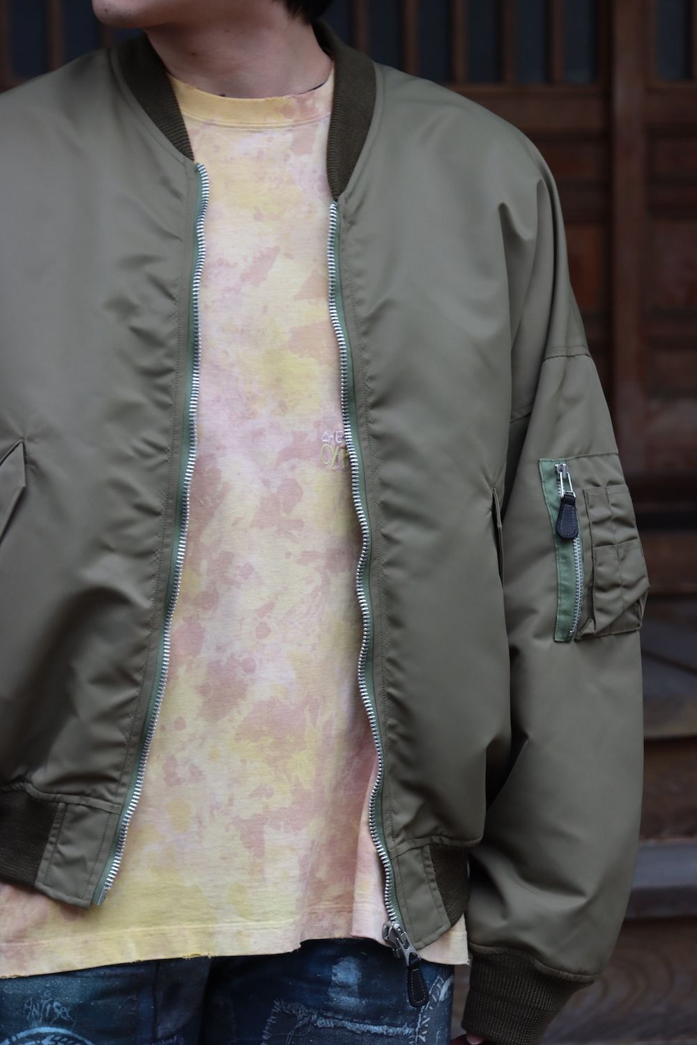 doublet VEGETABLE DYED MA-1(22SS13BL132) style.2022.1.16 | 2191 | MARK