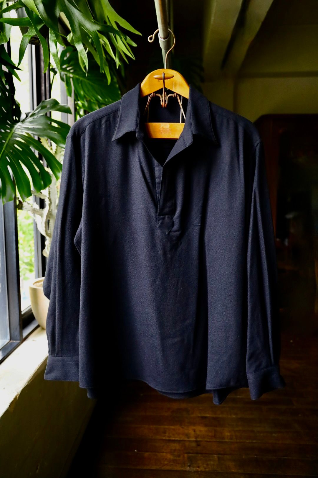 A.PRESSE - アプレッセ Wool Skipper Shirt(24ААР-02-03H)NAVY☆9月21