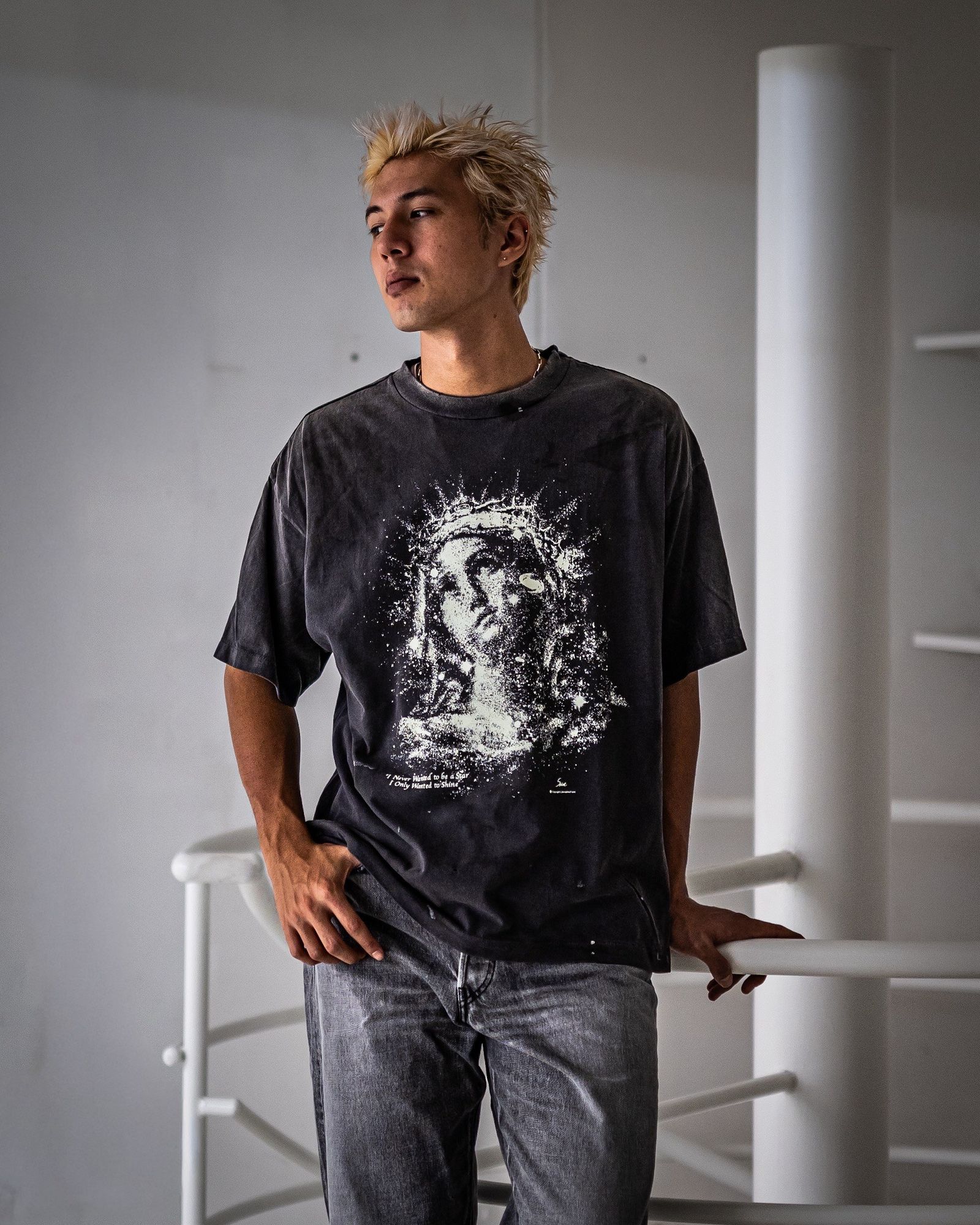 SAINT M×××××× - セントマイケル Tシャツ MARIA SS TEE(SM-HR1-0000