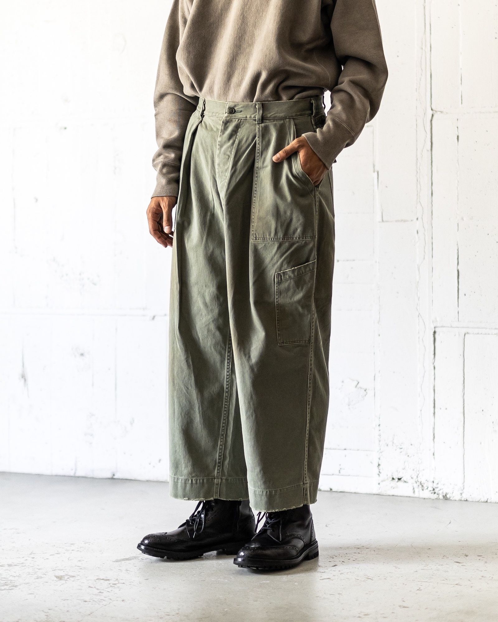 A.PRESSE - アプレッセ 2025 STYLE2 Silk Taffeta M-51 Over Pants