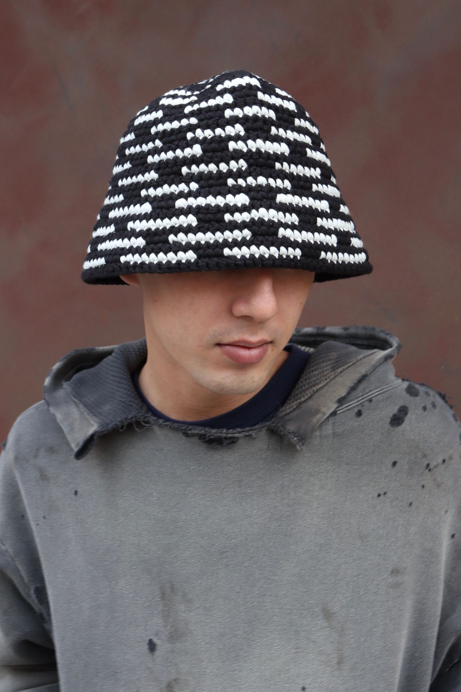 帽子 SAINT Mxxxxxx - KNIT BUCKET HAT / BLK Saint Mxxxxxx KNIT