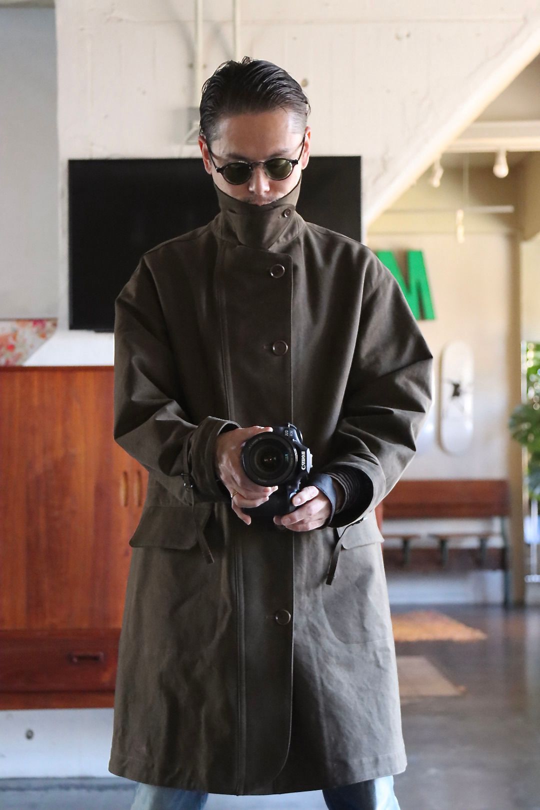 A.PRESSE Motorcycle Half Coat