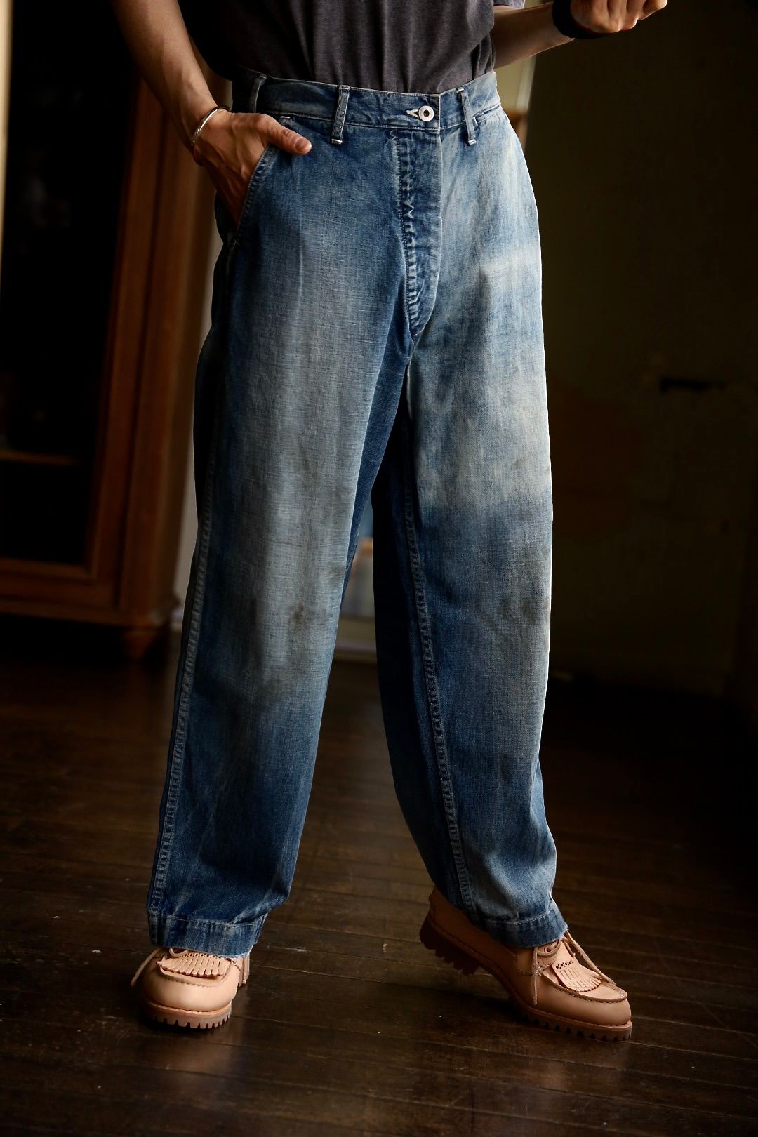 A.PRESSE - アプレッセ 25SS US ARMY DUNGAREE DENIM TROUSERS(25SAP