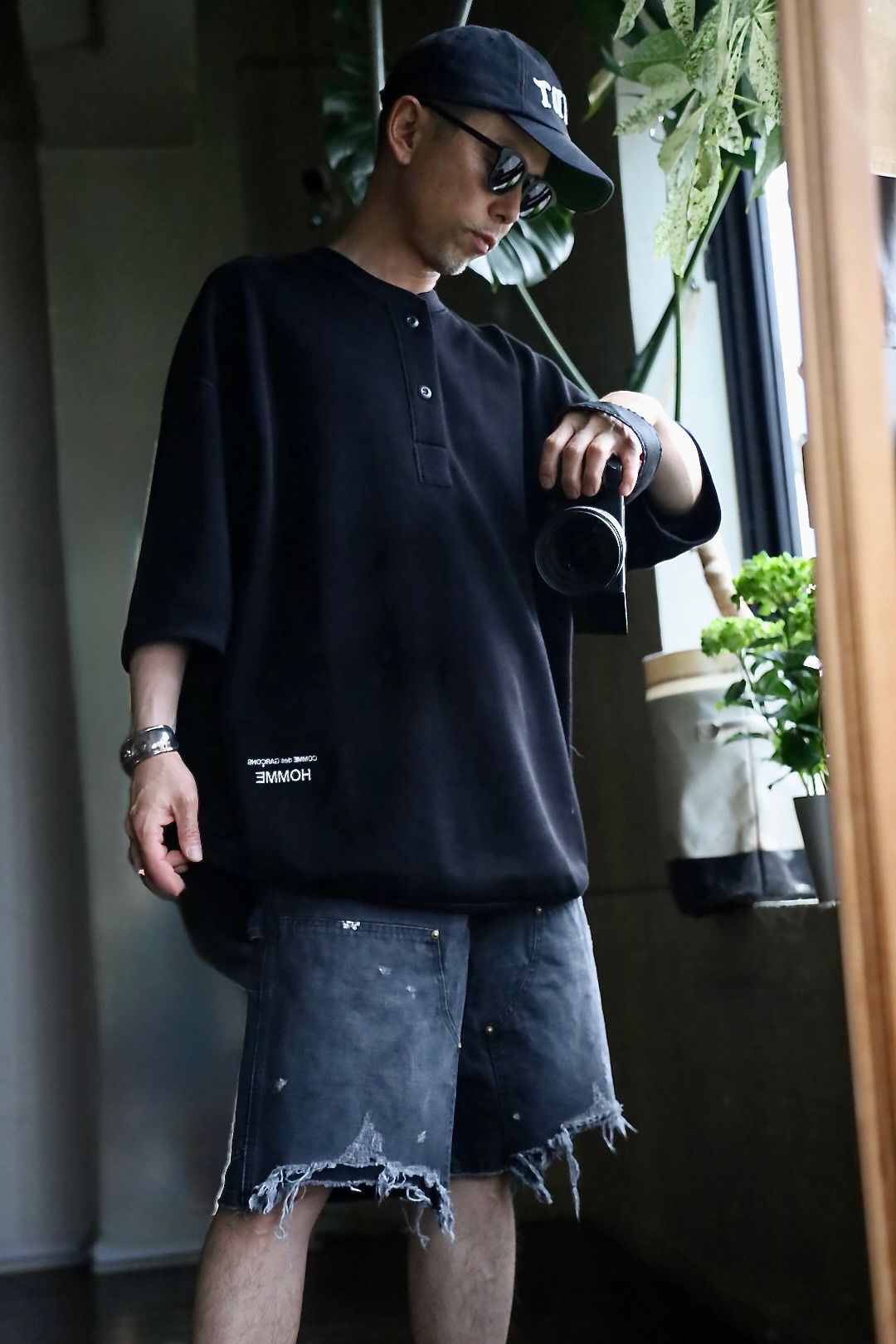 COMME des GARCONS HOMME - コムデギャルソンオム25SS 綿エステル