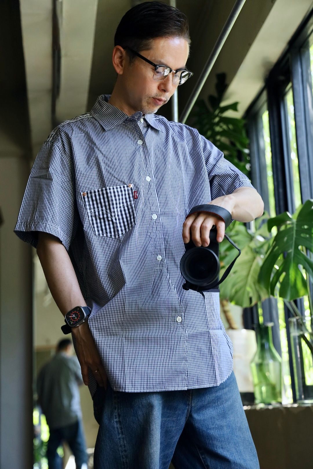 eYe JUNYA WATANABE MAN 24SS Levi's Wネームチェックシャツスタイル