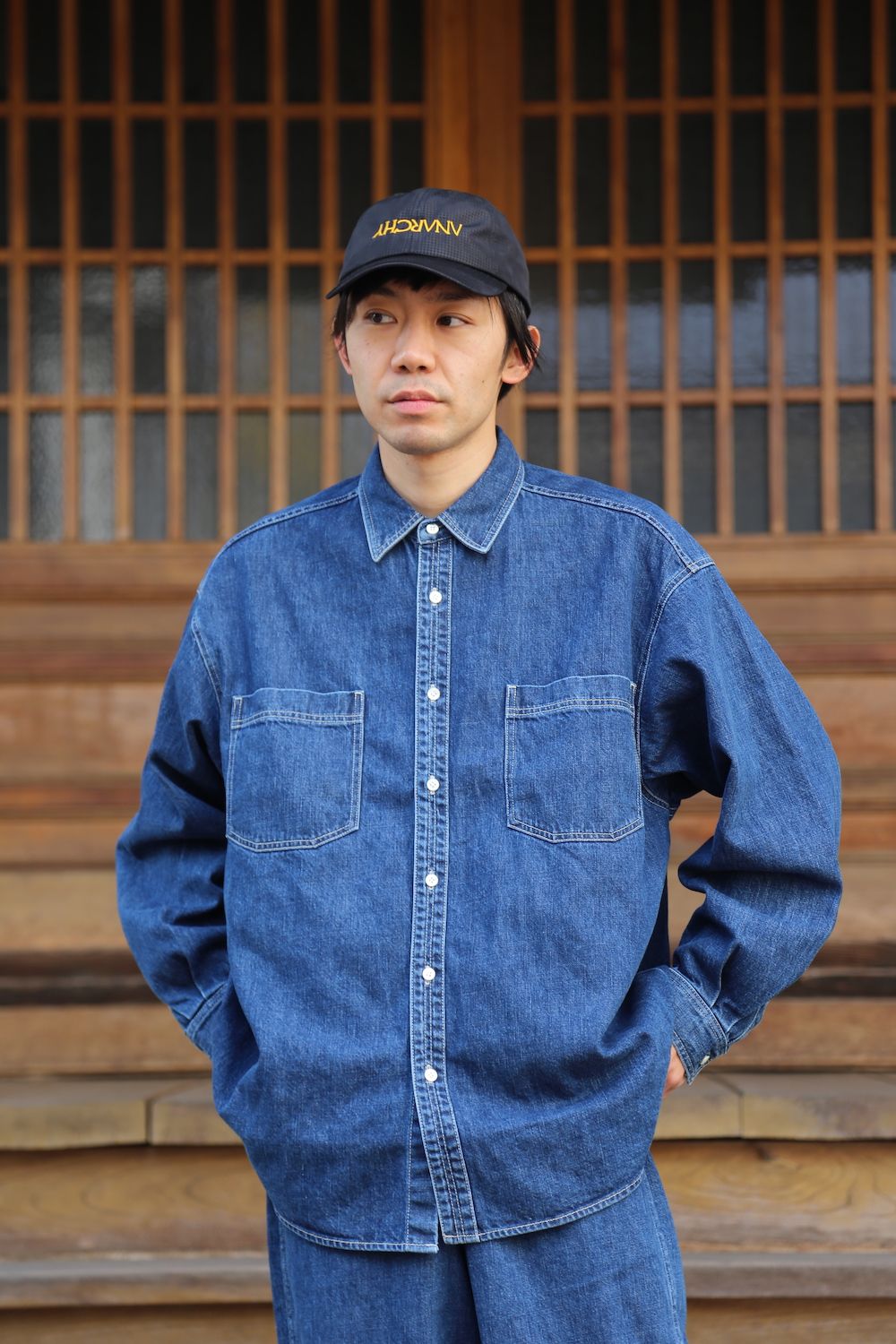 Graphpaper Denime Regular Collar Shirt & Denime Five Pocket Pants