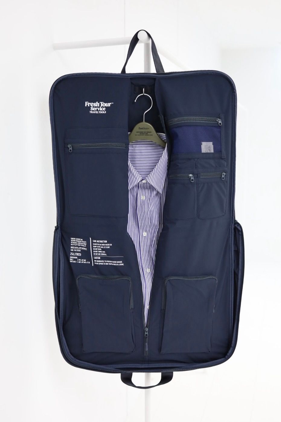 FreshService - フレッシュサービス MULTI POCKET GARMENT BAG(BLACK