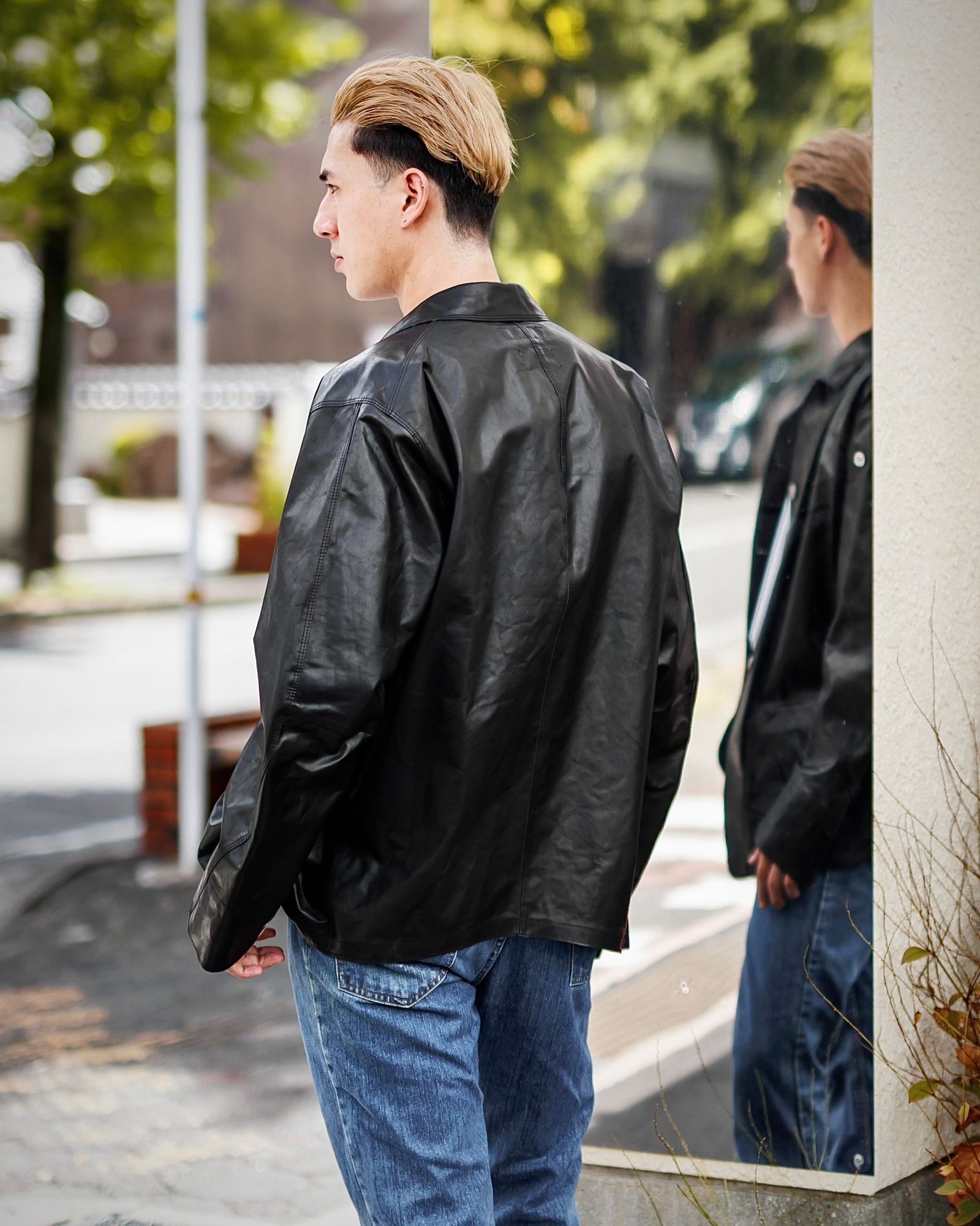 eYe JUNYA WATANABE MAN Levi's Wネームレザージャケット 新作発売