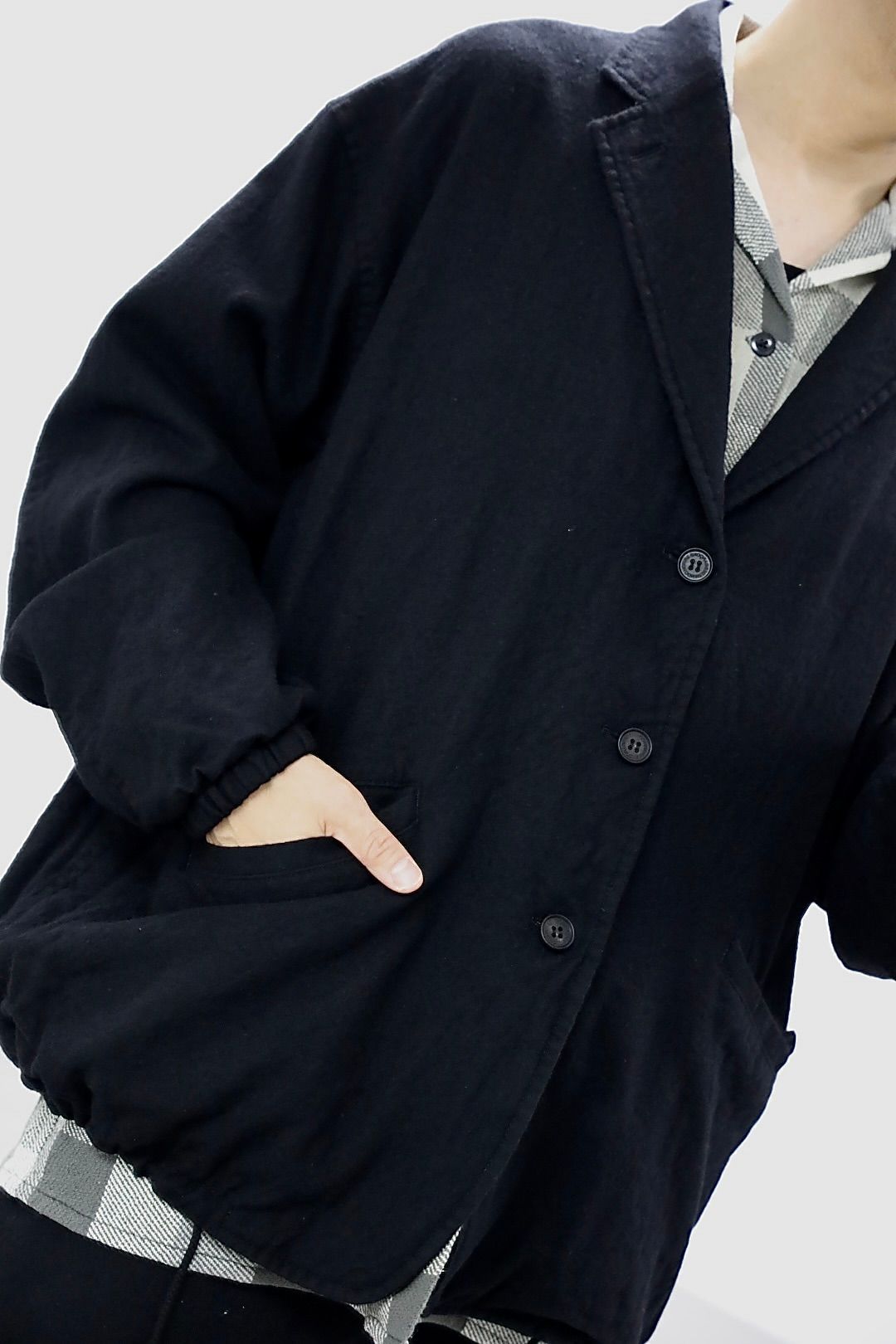COMME des GARCONS HOMME ウールサージ製品縮絨3Bジャケット2025.10.4