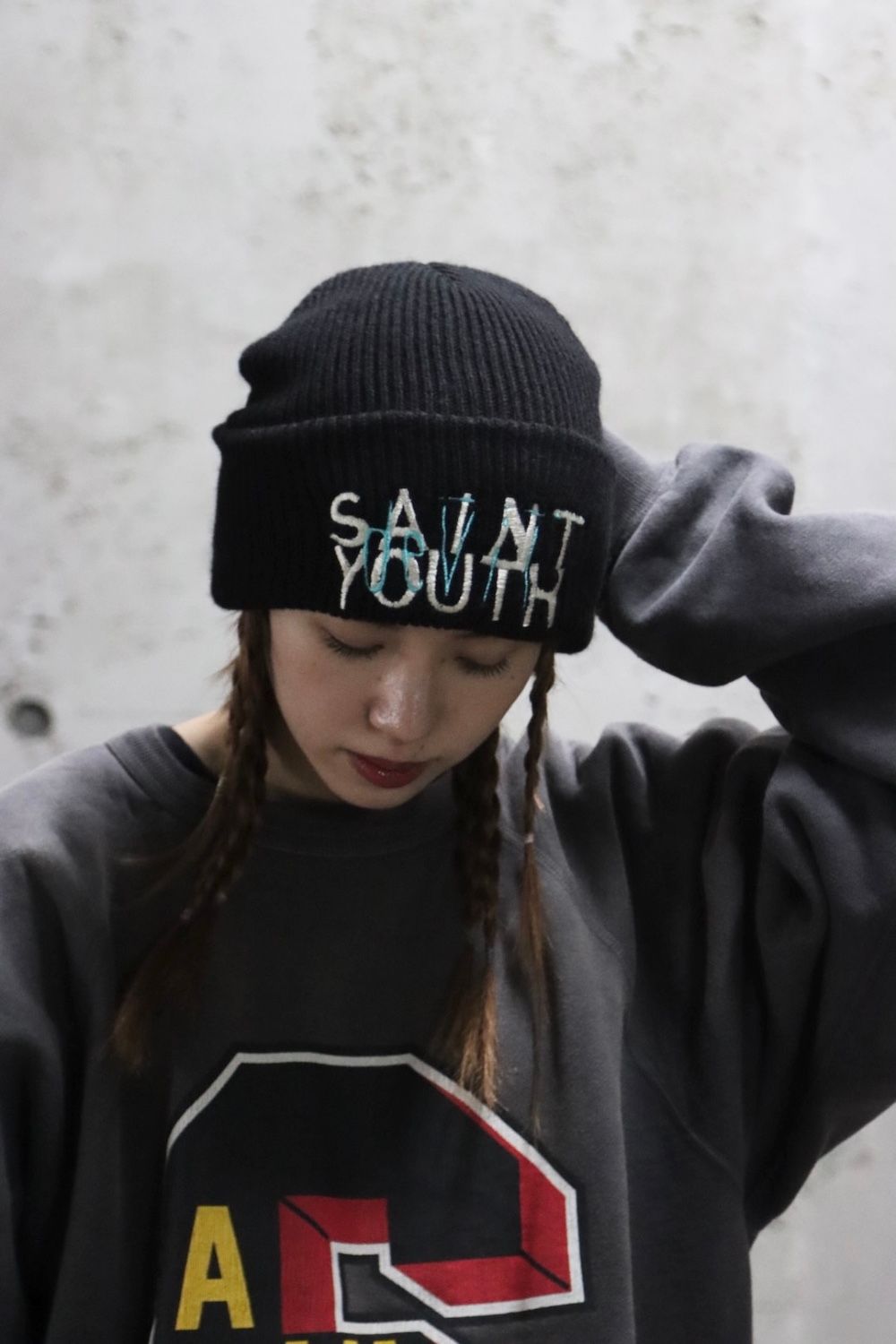 SAINT Mxxxxxxセント マイケルのニット帽 SG_KNIT CAP/SAINT SEGA