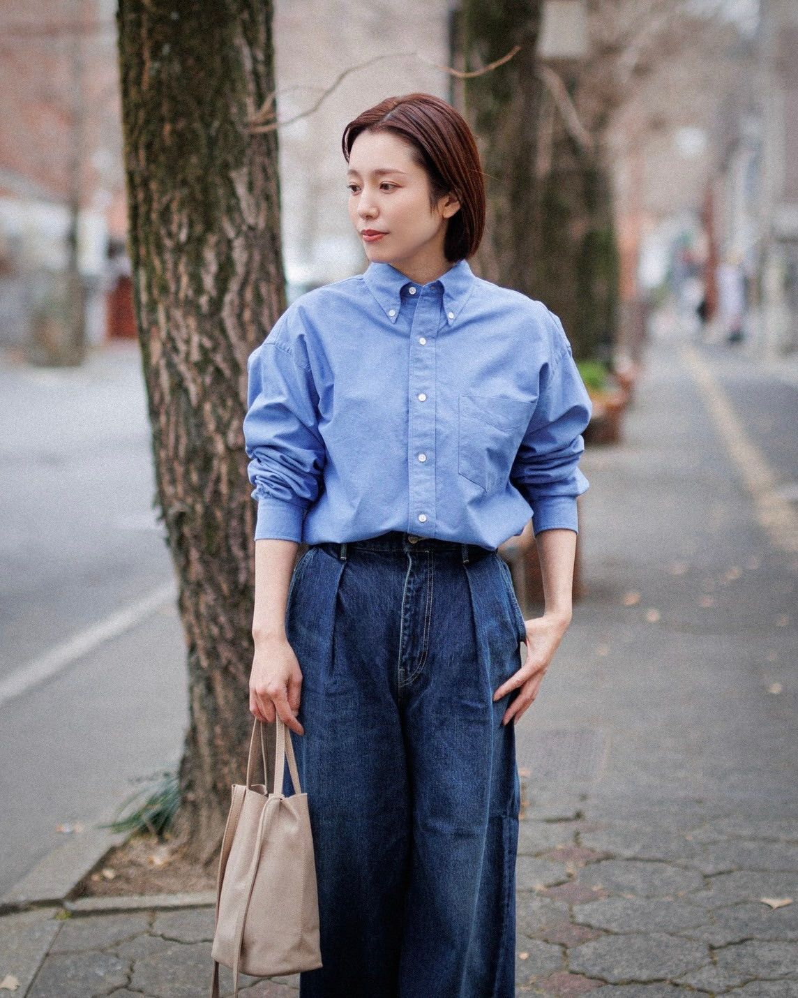 Graphpaper - グラフペーパー26SS Oxford L/S B.D Box Shirt (GM261