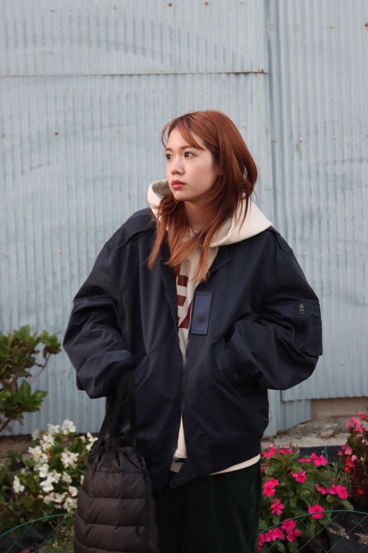 CIOTA スビンコットンナイロンツイルL-2Aフライトジャケット style