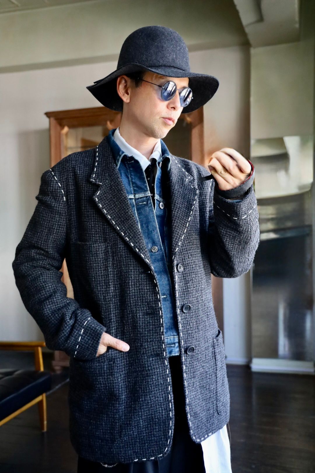 Y's for men - ワイズフォーメンY's for men 25AW HOUNDSTOOTH STITCH