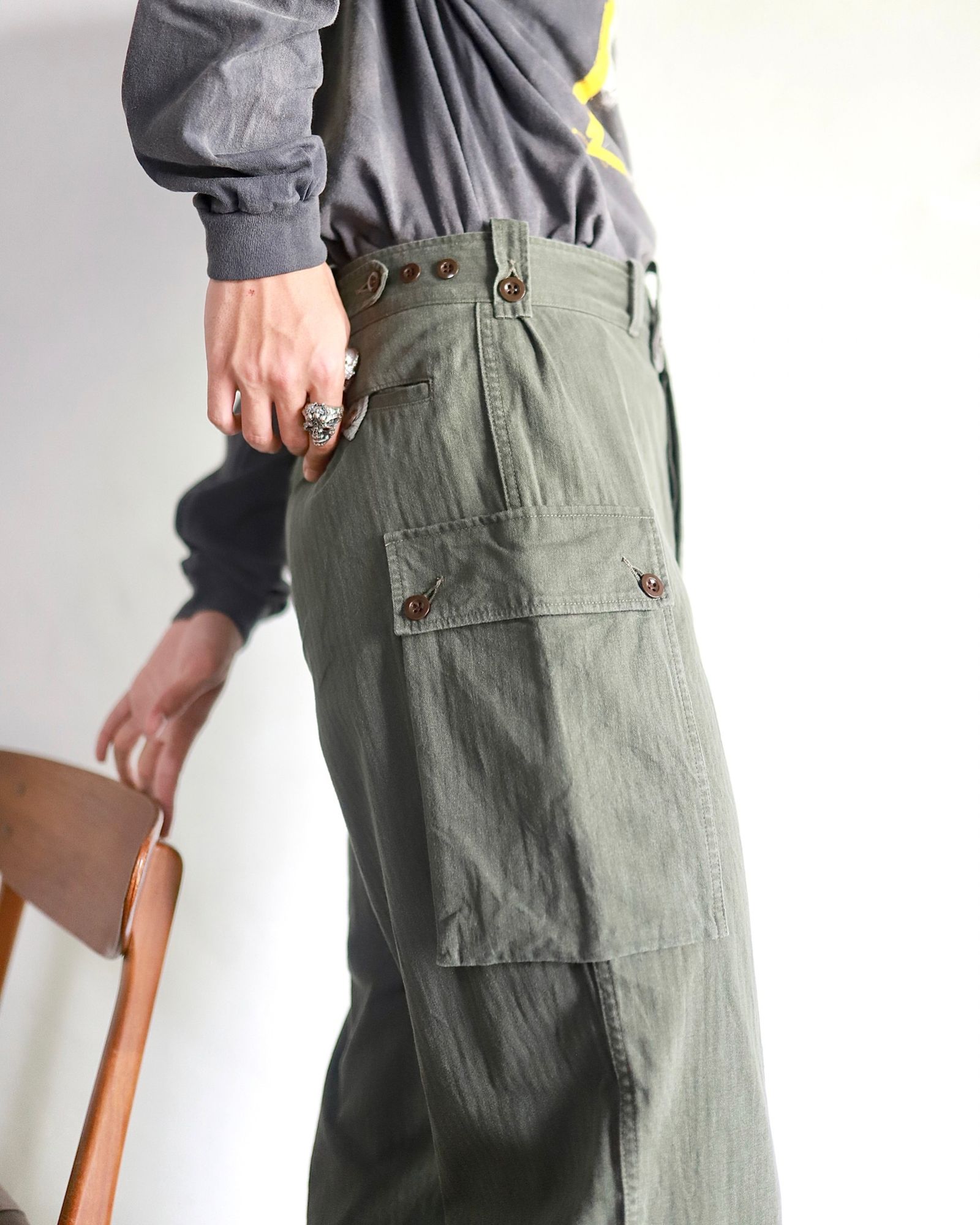 A.PRESSE - アプレッセ23AW Dutch Army Trousers (23AAP-04-20H)OLIVE