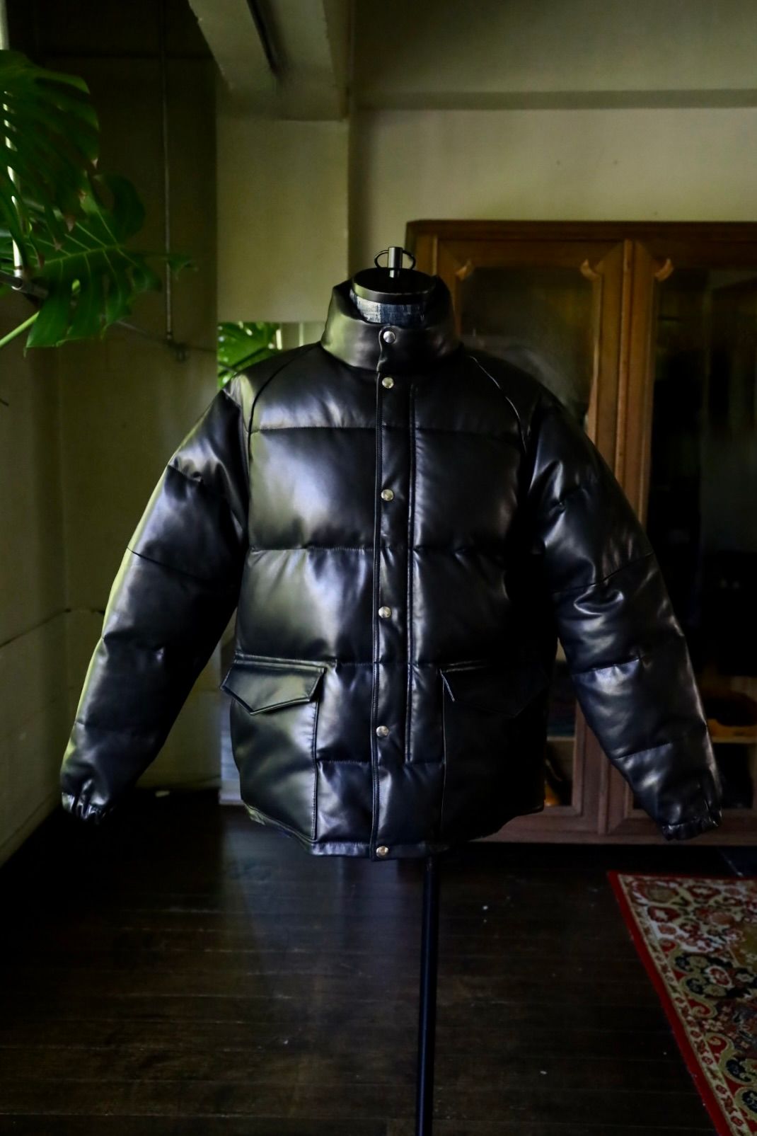 A.PRESSE - アプレッセ Leather Down Jacket(24AAP-01-01H)BLACK☆11月