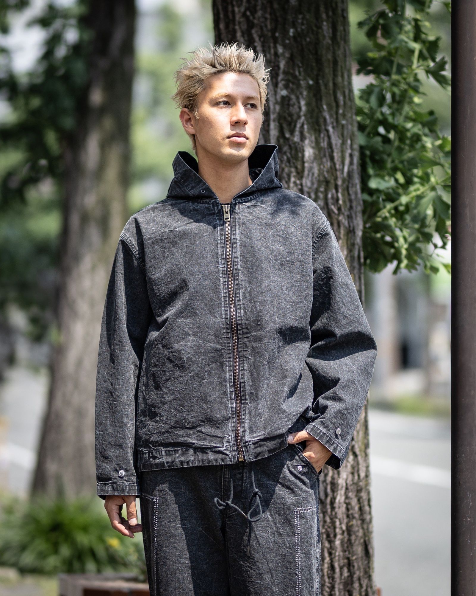 A.PRESSE - アプレッセ 2025 STYLE2 Vintage US Navy Zip Hoodie