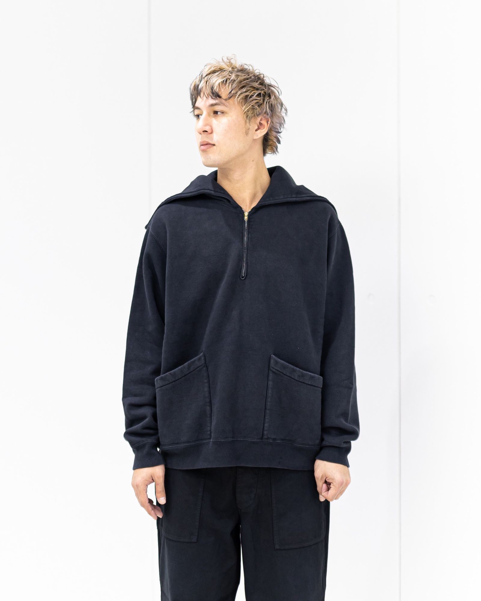 A.PRESSE - アプレッセ 2026 STYLE1 Vintage Sailor Hood Half Zip