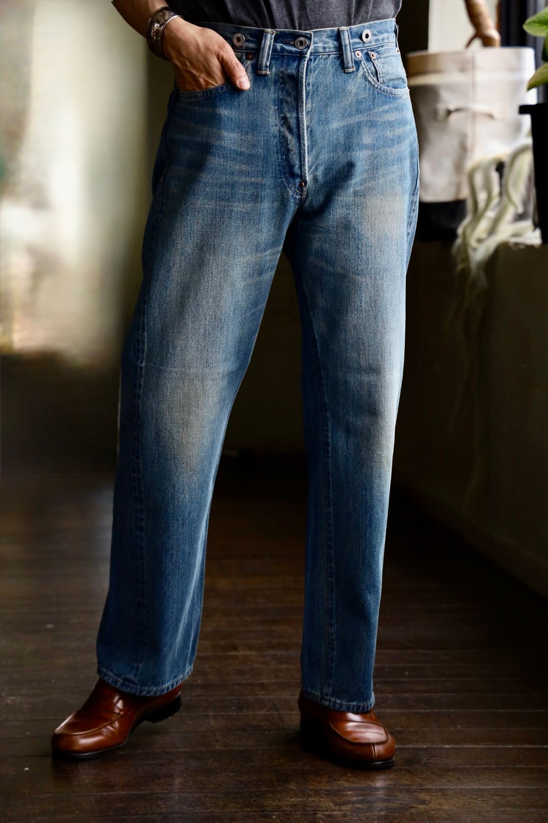 A.PRESSE - アプレッセ 25SS No.2 Washed Denim Pants(AP-4008)INDIGO