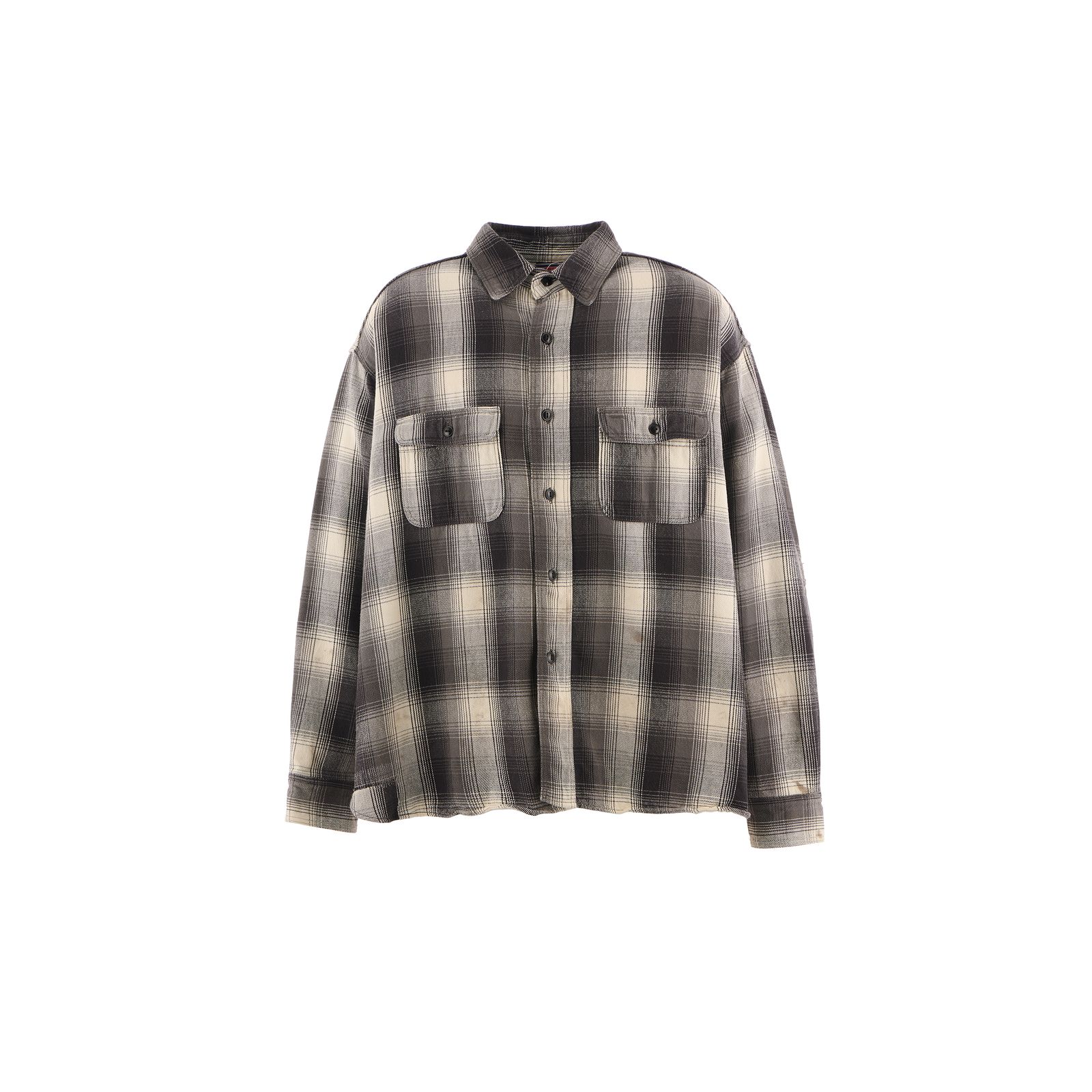 SAINT M×××××× - セントマイケル Tシャツ BB_FLANNEL CHECK SHIRT(SM