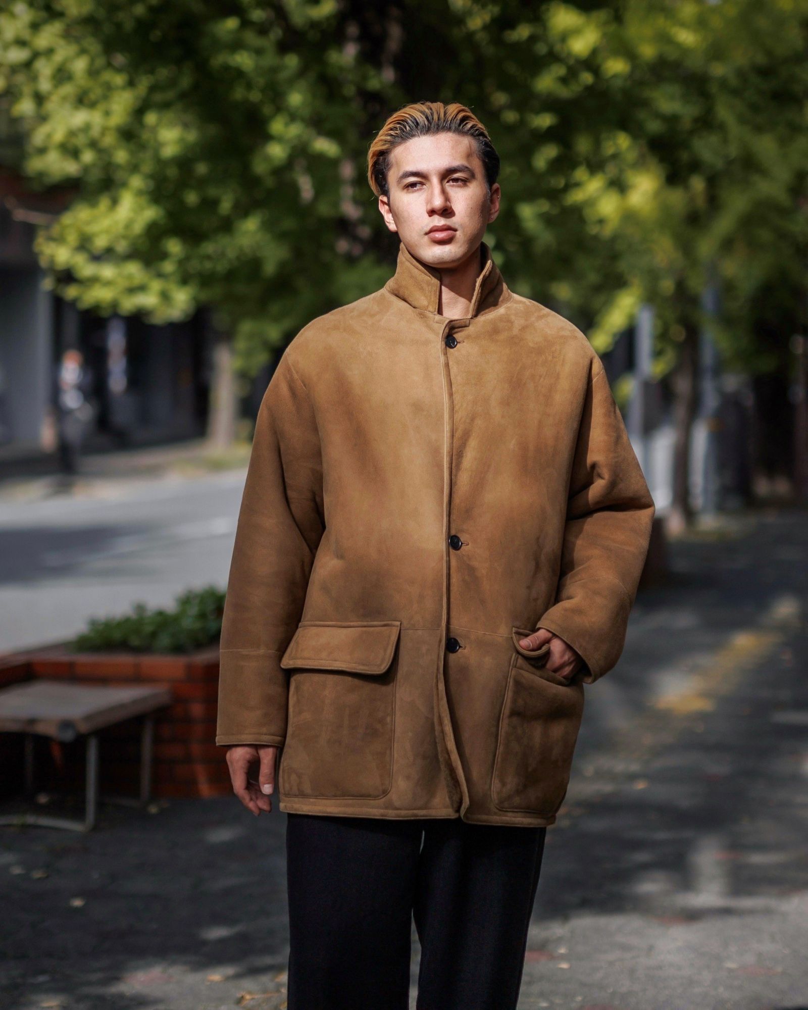 A.PRESSE - アプレッセ Mouton Coat(24AAP-01-08H)BROWN | MARK