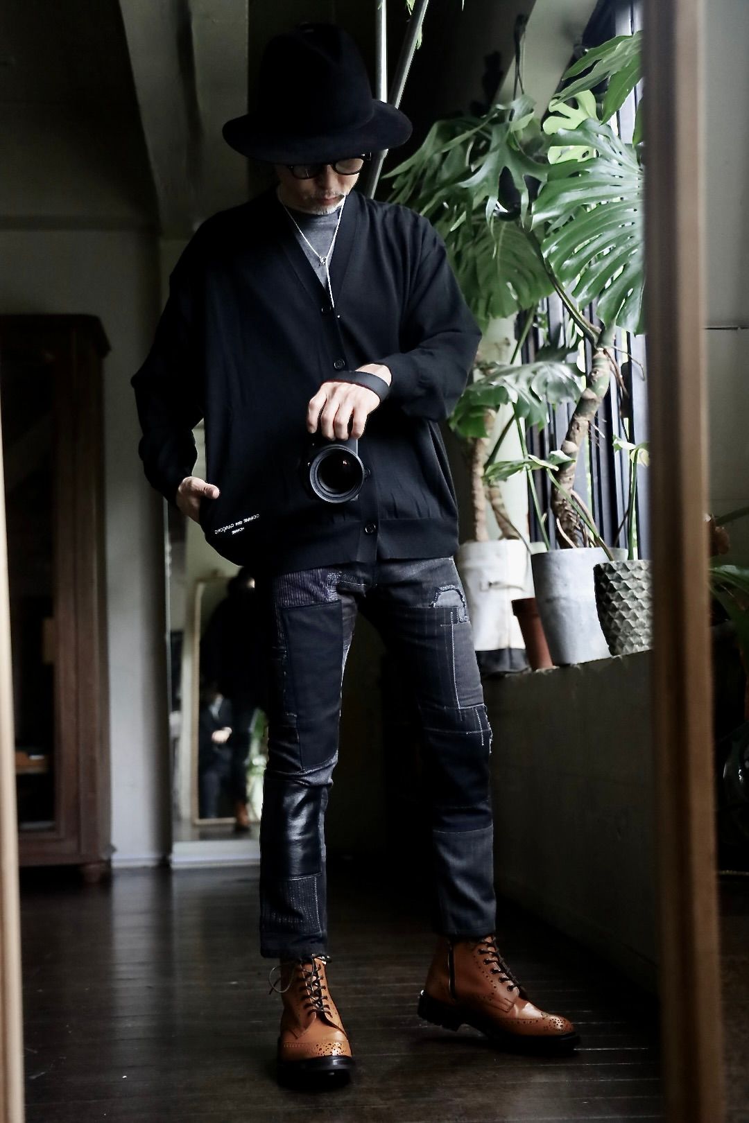 ジュンヤワタナベ コムデギャルソン 2014AW パッチワーク コート